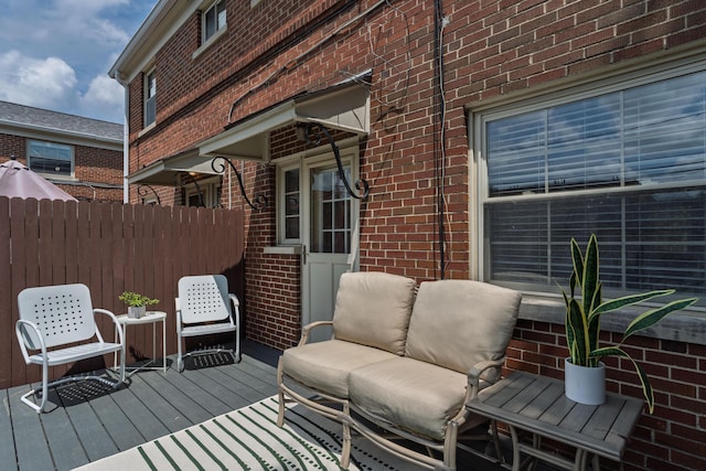 1809 NW Ct Unit E, Columbus, OH 43212 - view of wooden terrace