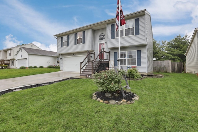 4292 Nipigon Dr, Columbus, OH 43207 - split foyer home with concrete driveway and a garage
