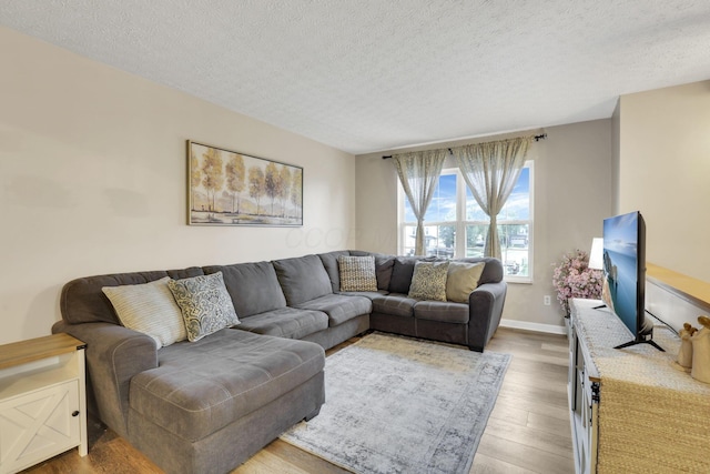 4292 Nipigon Dr, Columbus, OH 43207 - living room featuring wood finished floors and a textured ceiling
