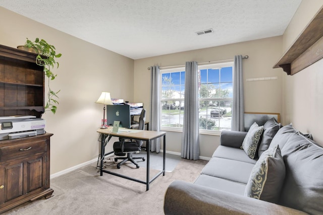 4292 Nipigon Dr, Columbus, OH 43207 - office space with light carpet, a textured ceiling, and baseboards