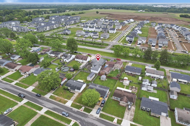4969 Lockbourne Rd, Columbus, OH 43207 - aerial view of property and surrounding area with nearby suburban area