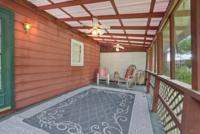 5 Baltimore Somerset Rd NE, Baltimore, OH 43105 - sunroom / solarium featuring ceiling fan