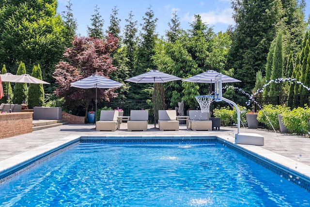7347 Lambton Park Rd, New Albany, OH 43054 - view of pool with a patio area