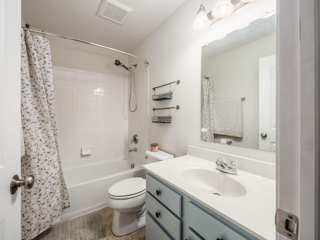 9035 Strawser St, Orient, OH 43146 - full bathroom with vanity, shower / bath combo, and toilet