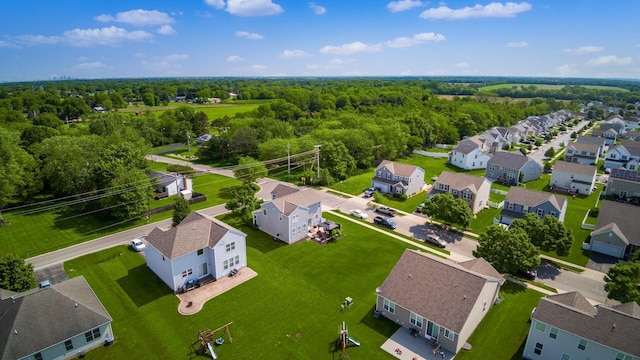 9035 Strawser St, Orient, OH 43146 - aerial perspective of suburban area with a forest