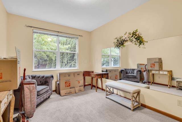 5556 Falco Dr, Westerville, OH 43081 - sitting room with healthy amount of natural light, carpet flooring, and baseboards