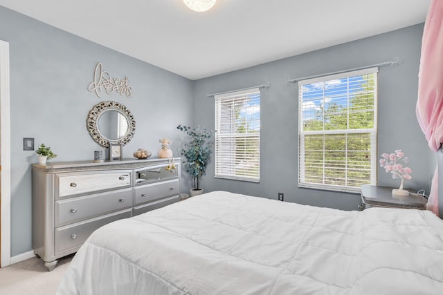 5556 Falco Dr, Westerville, OH 43081 - bedroom with multiple windows, light carpet, and baseboards