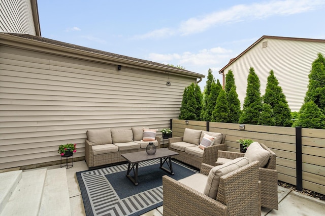460 Lytton Way, Columbus, OH 43230 - view of patio / terrace with an outdoor living space and fence