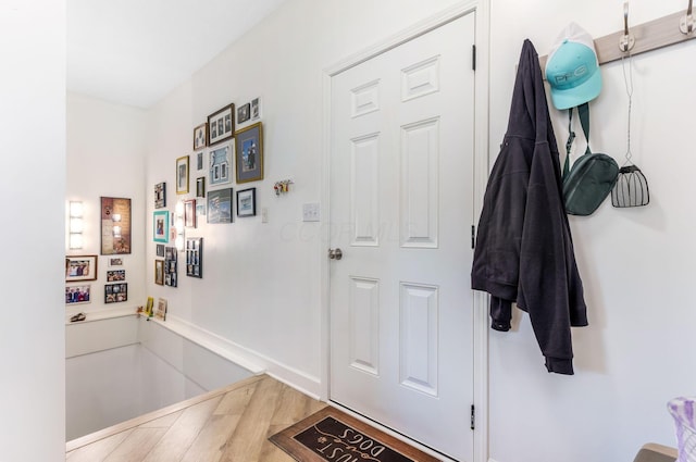 1885 Greenbriar Way, Nashport, OH 43830 - doorway with wood finished floors