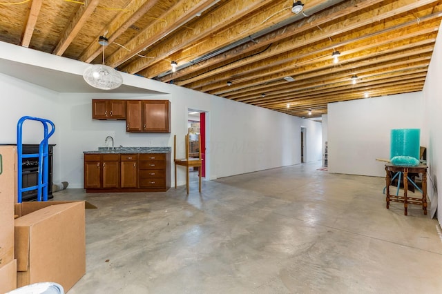 1885 Greenbriar Way, Nashport, OH 43830 - basement featuring a sink