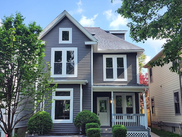 436 W 2nd Ave, Columbus, OH 43201 - view of front facade featuring a porch and a shingled roof