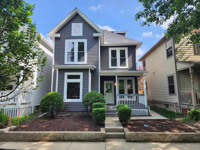 436 W 2nd Ave, Columbus, OH 43201 - traditional-style house with a porch and roof with shingles