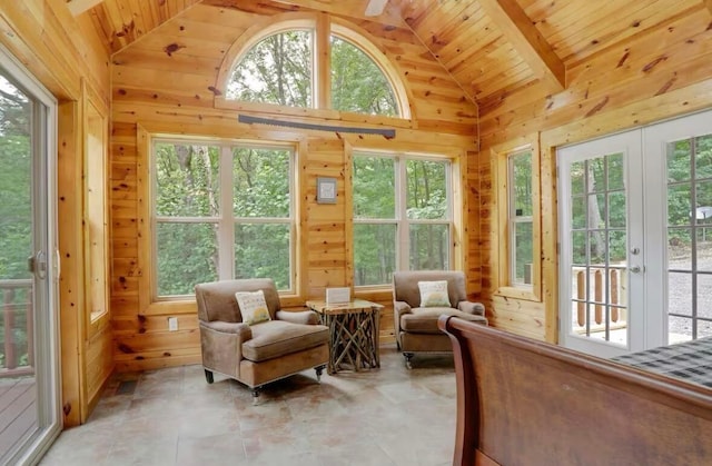 820 Pump Station Rd SE, Sugar Grove, OH 43155 - sunroom / solarium featuring french doors