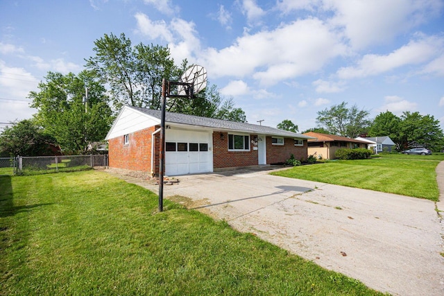 6729 Retton Rd, Reynoldsburg, OH 43068 - single story home with brick siding, a garage, and concrete driveway