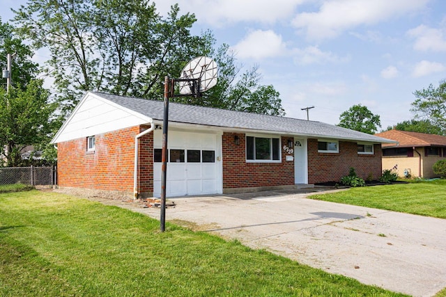 6729 Retton Rd, Reynoldsburg, OH 43068 - view of front of home featuring an attached garage, brick siding, driveway, and a shingled roof