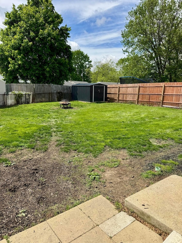 965 Bikini Dr, Marion, OH 43302 - view of yard with an outdoor structure and a storage unit
