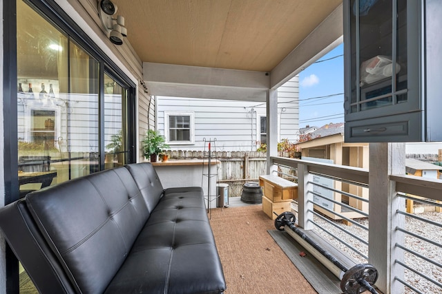 view of balcony