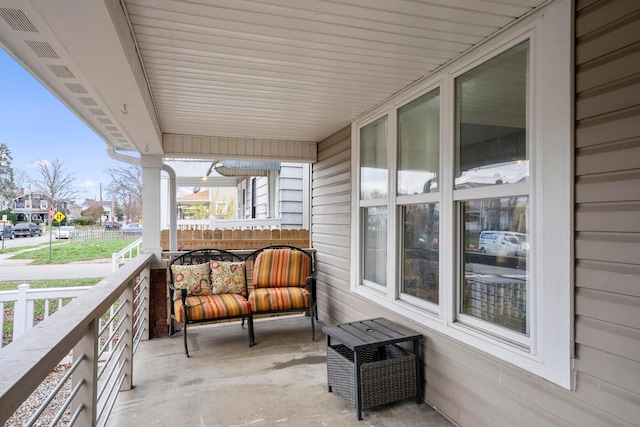 balcony with a porch