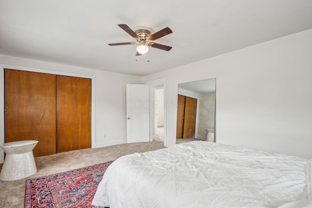 1066 Kelton Ave, Columbus, OH 43206 - carpeted bedroom featuring baseboards and ceiling fan