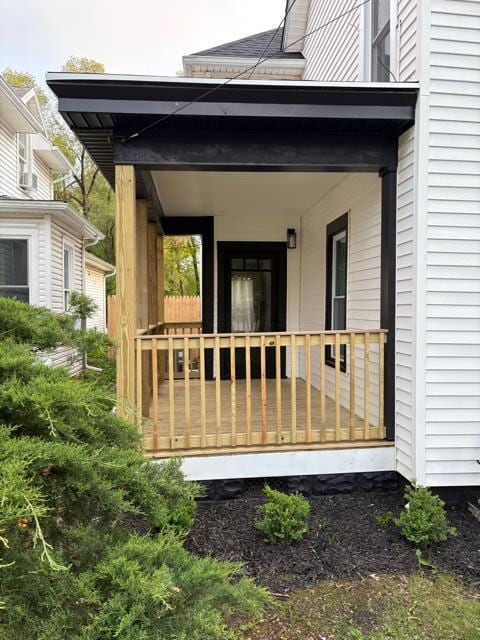 125 College St, Urbana, OH 43078 - view of wooden deck