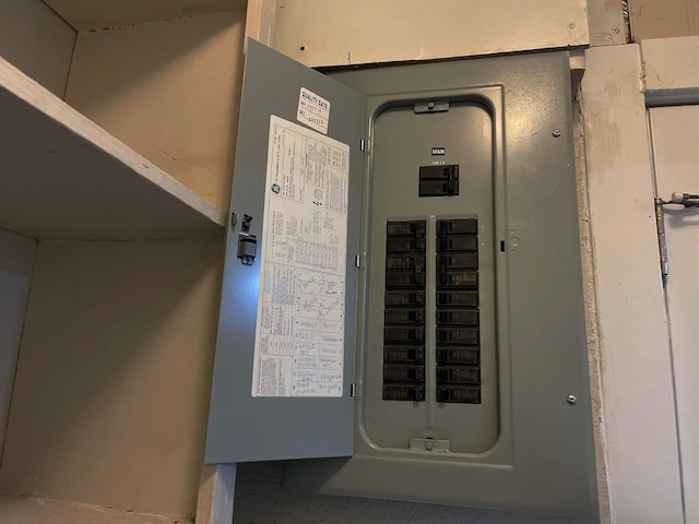 utility room with electric panel