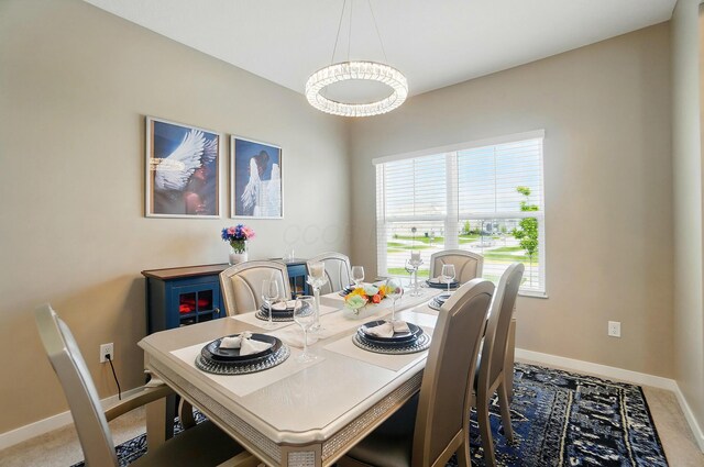 4410 Holstein Dr, Columbus, OH 43207 - dining area with baseboards and carpet floors