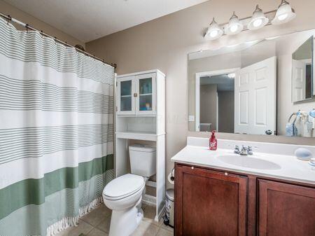 592 Summer Tree Loop, Marysville, OH 43040 - full bath featuring toilet, vanity, and tile patterned floors