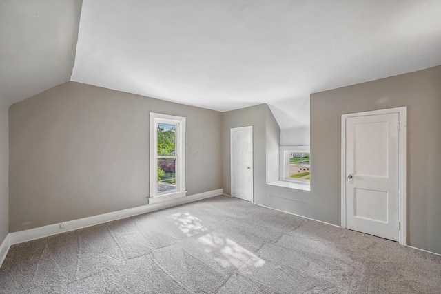 229 Pennsylvania Ave, Marion, OH 43302 - additional living space featuring carpet floors, lofted ceiling, and baseboards