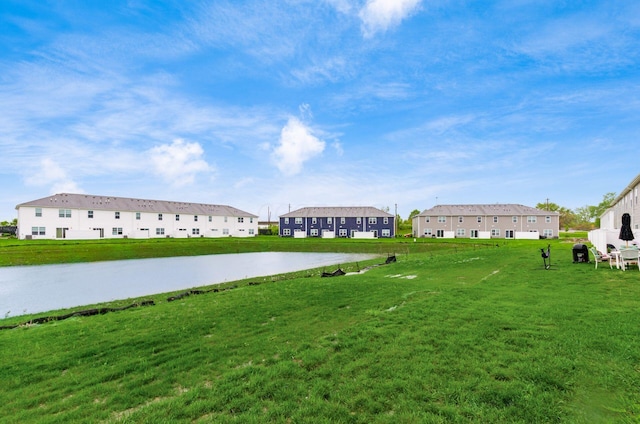 6355 Marinelli Dr N, Columbus, OH 43228 - surrounding community with a water view, a yard, and a residential view