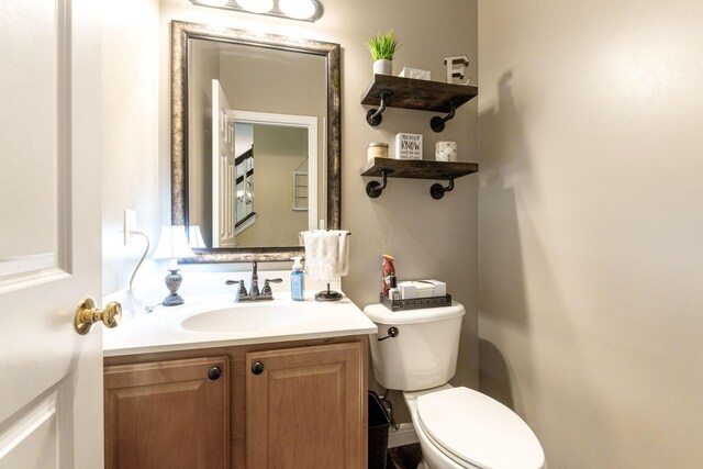 5073 Thornwood Dr, Westerville, OH 43082 - half bath with vanity and toilet