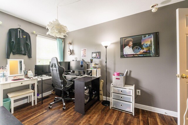 5073 Thornwood Dr, Westerville, OH 43082 - home office featuring wood finished floors and baseboards