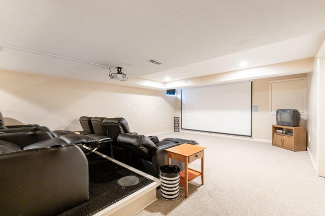 5073 Thornwood Dr, Westerville, OH 43082 - carpeted home theater room featuring baseboards