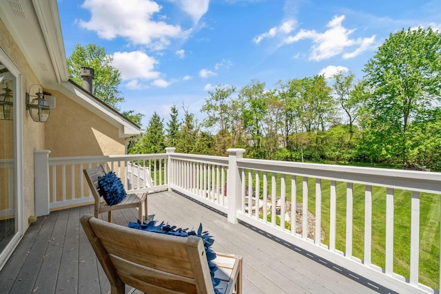 504 W Orange Rd, Delaware, OH 43015 - wooden deck featuring a lawn