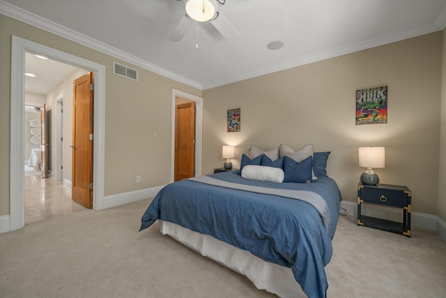 504 W Orange Rd, Delaware, OH 43015 - bedroom with carpet floors, ornamental molding, and baseboards