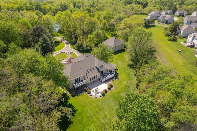 504 W Orange Rd, Delaware, OH 43015 - aerial view of residential area featuring a forest