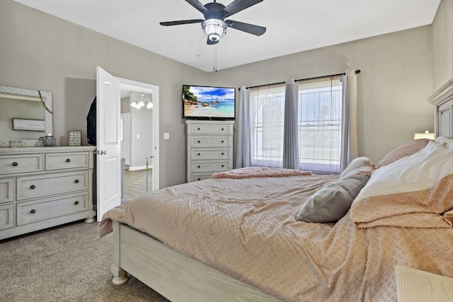 7205 W Grubb Rd NE, Thornville, OH 43076 - bedroom with carpet flooring and a ceiling fan