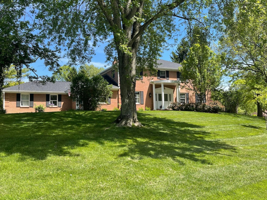 view of green lawn