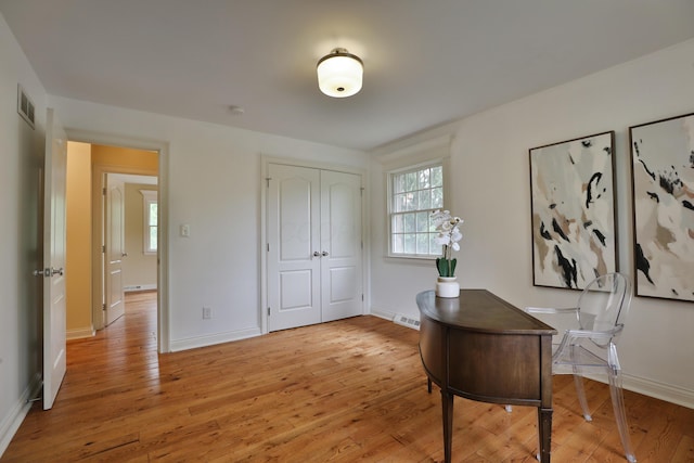 1155 Millcreek Ct, Columbus, OH 43220 - home office with light wood-type flooring and baseboards