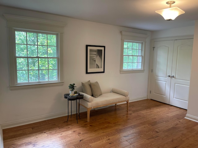 1155 Millcreek Ct, Columbus, OH 43220 - sitting room with hardwood / wood-style flooring and baseboards