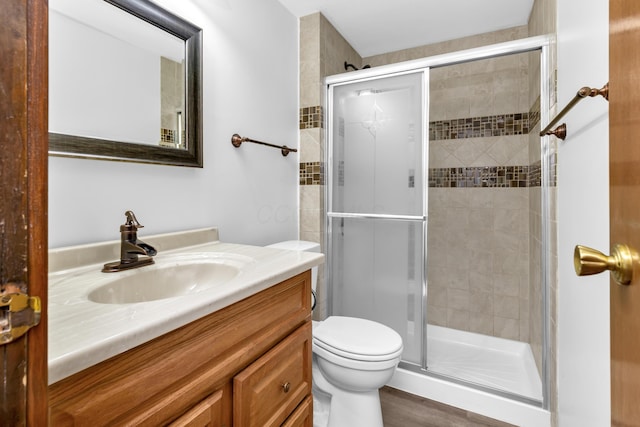 144 W Ticonderoga Dr Unit H, Westerville, OH 43081 - full bathroom featuring vanity, toilet, and a stall shower
