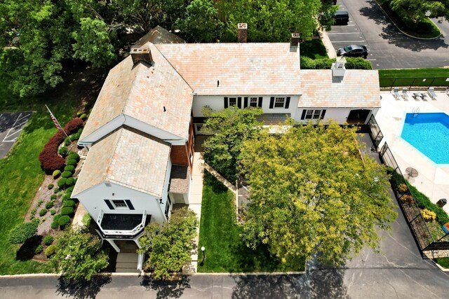 144 W Ticonderoga Dr Unit H, Westerville, OH 43081 - view from above of property with a pool