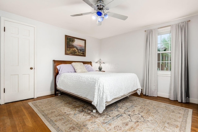 2731 E Broad St, Bexley, OH 43209 - bedroom featuring wood finished floors, baseboards, and a ceiling fan