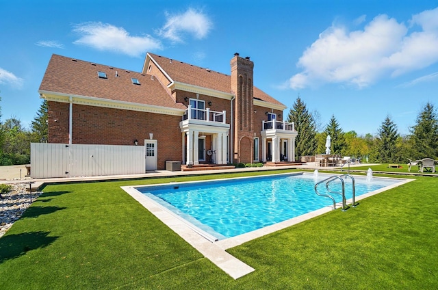 8070 Harriott Rd, Dublin, OH 43017 - outdoor pool with a yard and a patio
