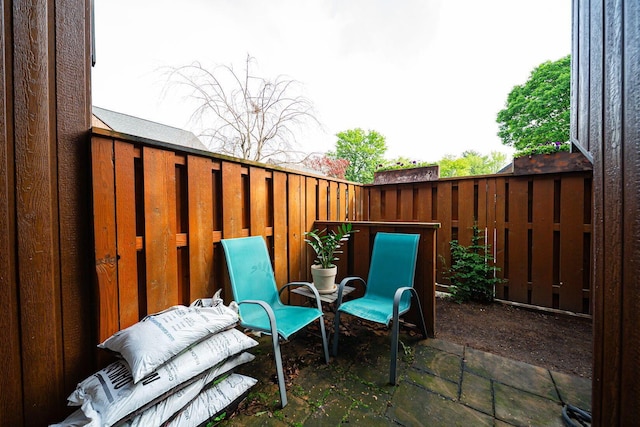 view of patio / terrace with fence