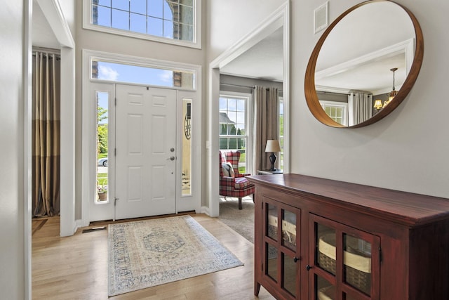 2557 Coltsbridge Dr, Lewis Center, OH 43035 - entrance foyer featuring light wood-type flooring and baseboards
