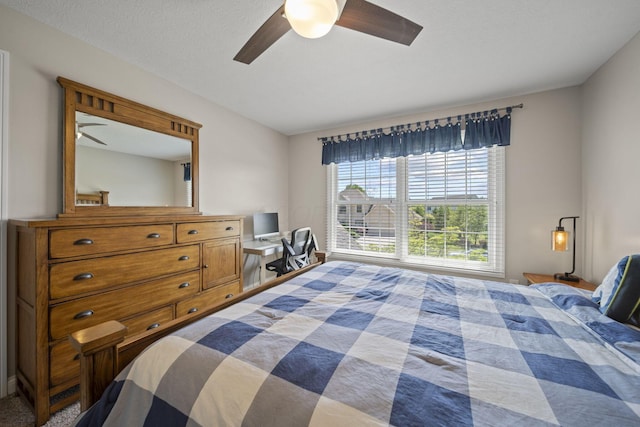 2557 Coltsbridge Dr, Lewis Center, OH 43035 - bedroom with a desk and ceiling fan