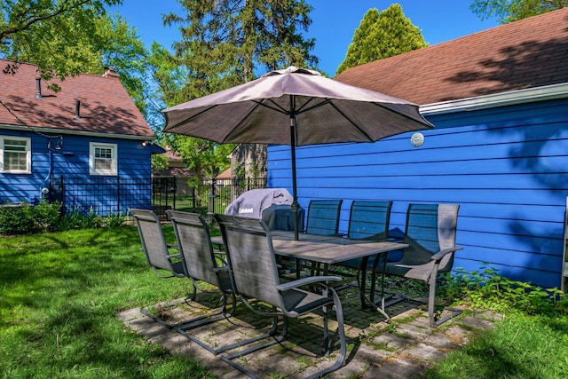 263 E Beaumont Rd, Columbus, OH 43214 - view of patio with a grill and outdoor dining space