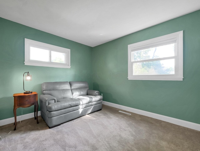 4838 Calvin Dr, Columbus, OH 43227 - living room with plenty of natural light, baseboards, and carpet flooring