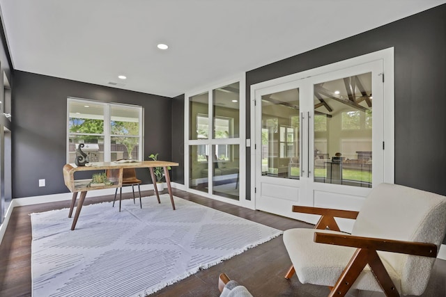 2727 Westmont Blvd, Columbus, OH 43221 - office space featuring wood finished floors, baseboards, and recessed lighting