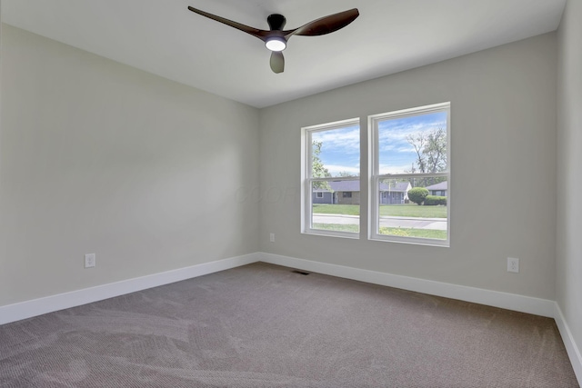 2727 Westmont Blvd, Columbus, OH 43221 - carpeted empty room with ceiling fan and baseboards